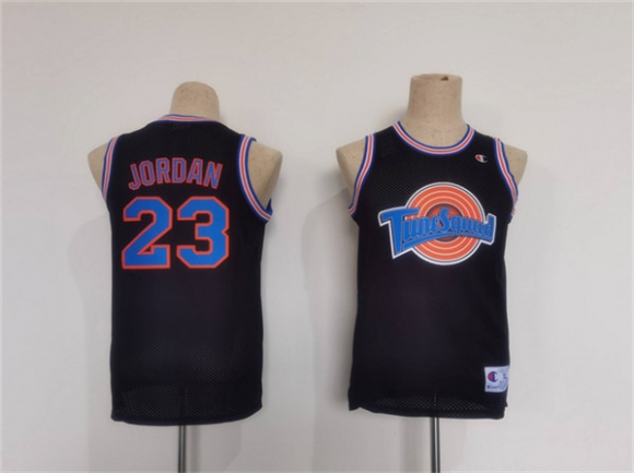 Chicago Bulls #23 Michael Jordan Black Tune Squad Stitched Basketball Jersey