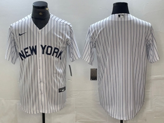 New York Yankees Blank White Cool Base Stitched Baseball Jersey