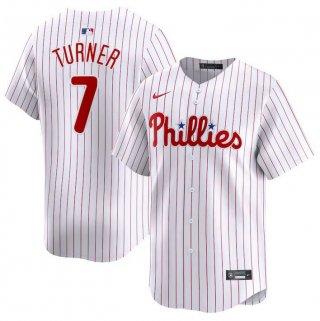 Philadelphia Phillies #7 Trea Turner White Home Limited Stitched Jersey