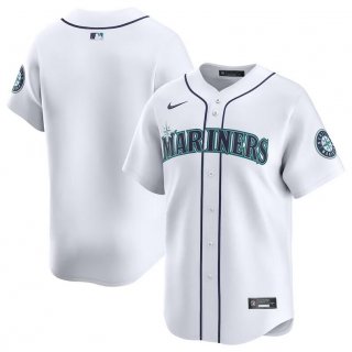 Seattle Mariners Blank White Home Limited Stitched Jersey