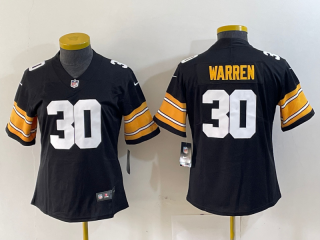 Pittsburgh Steelers #30 black vapor women jersey