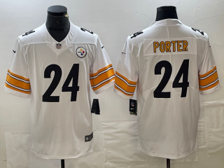 Pittsburgh Steelers #24 white vapor limited jersey