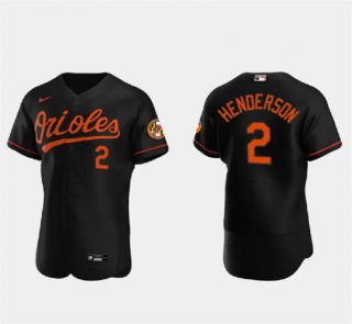 Baltimore Orioles #2 Gunnar Henderson Black Flex Base Stitched Baseball Jersey
