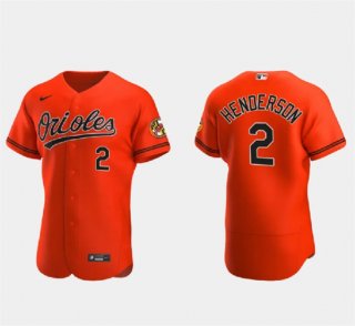 Baltimore Orioles #2 Gunnar Henderson Orange Flex Base Stitched Baseball Jersey