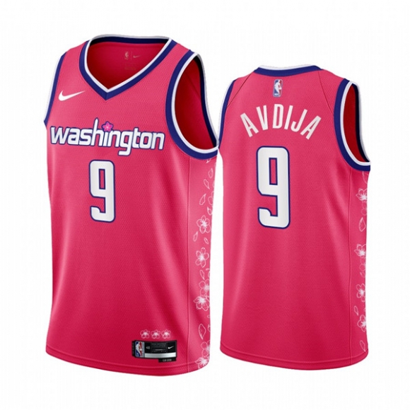 Washington Wizards #9 Deni Avdija 2022-23 Pink Cherry Blossom City Edition Limited