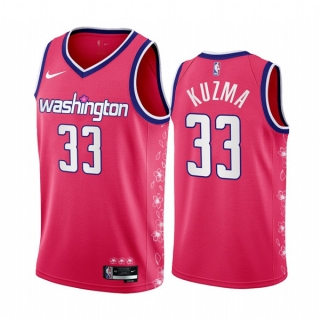 Washington Wizards #33 Kyle Kuzma 2022-23 Pink City Edition Limited Stitched