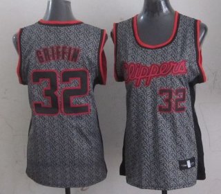Clippers #32 Blake Griffin Grey Women's Static Fashion Stitched NBA Jersey