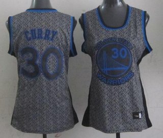 Warriors #30 Stephen Curry Grey Women's Static Fashion Stitched NBA Jersey