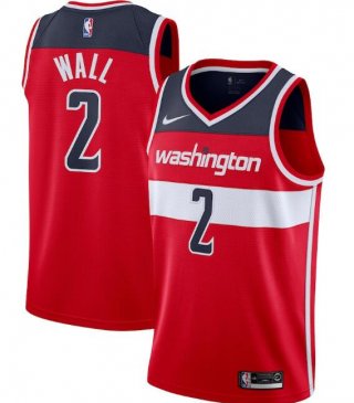Washington Wizards Red #2 John Wall Icon Edition Swingman Stitched NBA Jersey