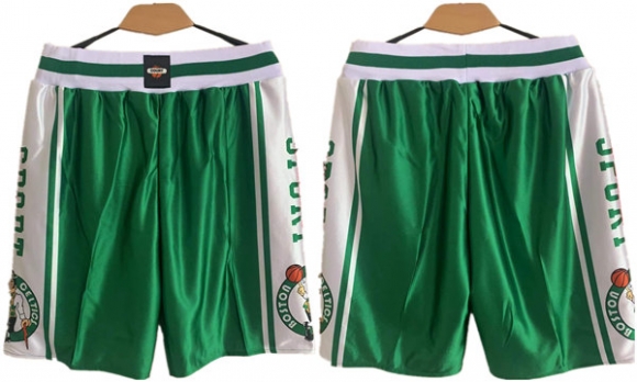 Boston Celtics Black Green Shorts (Run Small)