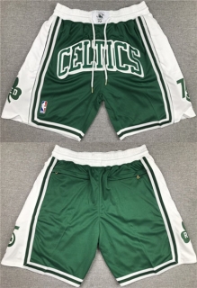 Boston Celtics WhiteGreen Shorts (Run Small)
