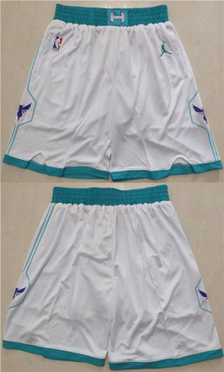Charlotte Hornets White Mitchell & Ness Shorts (Run Small)