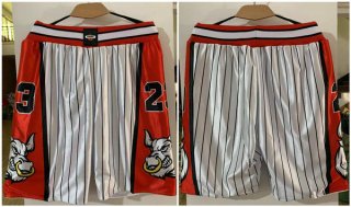 Chicago Bulls White Red Shorts (Run Small)