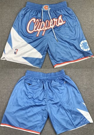 Los Angeles Clippers Blue Shorts (Run Small)