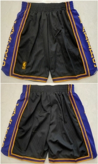 Los Angeles Lakers Black Shorts (Run Small)