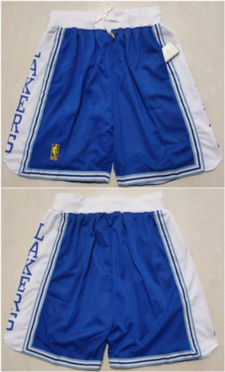 Los Angeles Lakers Blue Shorts (Run Small)
