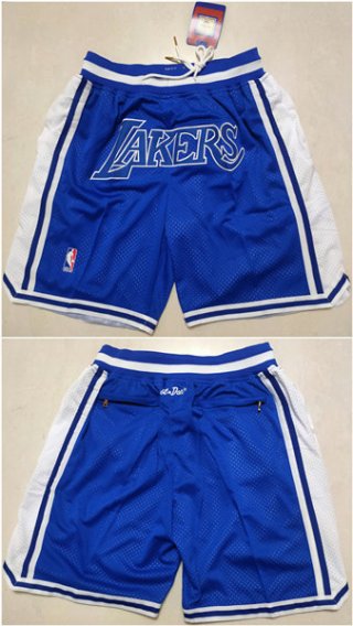 Los Angeles Lakers Blue Shorts (Run Small)2