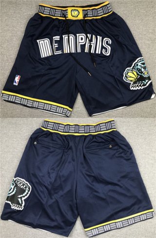 Memphis Grizzlies Navy Shorts (Run Small)