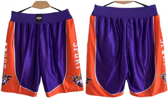 Phoenix Suns Purple Orange Shorts(Run Small) 2
