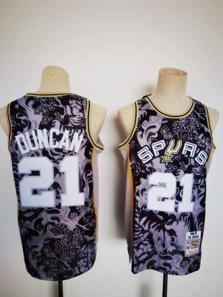 San Antonio Spurs #21 Tim Duncan tiger jersey.