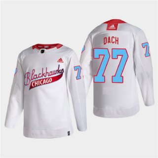 Chicago Blackhawks #77 Kirby Dach 2022 Community Night White Stitched Jersey