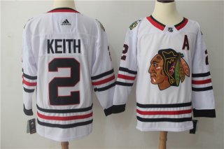 Adidas Chicago Blackhawks #2 Duncan Keith White Stitched NHL Jersey