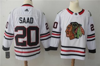 Adidas Chicago Blackhawks #20 Brandon Saad White Stitched NHL Jersey