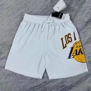 Los Angeles Lakers white men shorts