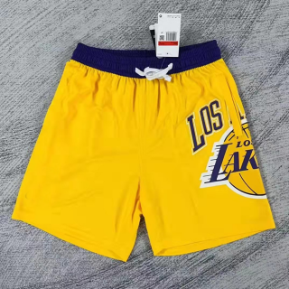 Los Angeles Lakers yellow men shorts