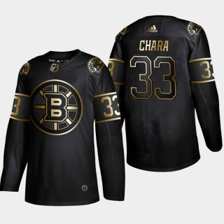 Boston Bruins #33 Zdeno Chara Black Golden Edition Stitched NHL Jersey