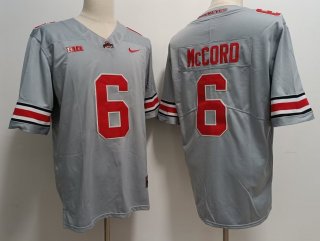 Ohio State Buckeyes #6 Kyle McCord gray jersey