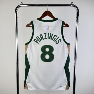 Boston Celtics #8 2023-24 white city jersey