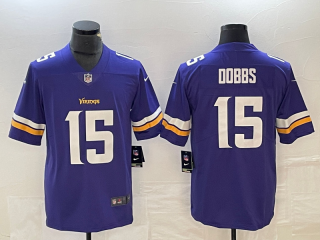 Minnesota Vikings #15 Josh Dobbs Purple . Vapor Untouchable Limited