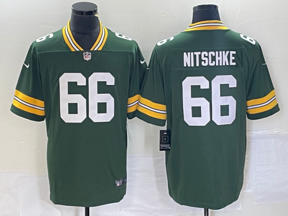 Green Bay Packers #66 Ray Nitschke Green Vapor Untouchable Limited Stitched