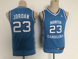 North Carolina #23 jordan blue youth jersey