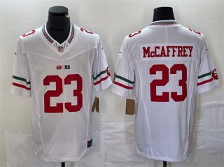 San Francisco 49ers #23 Christian McCaffrey White 2023 F.U.S.E. Vapor Untouchable