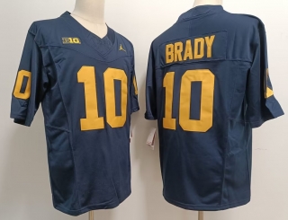 Michigan Wolverines 10 Tom Bradynavy jersey