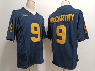 Michigan Wolverines #9 J.J. Mccarthy navy jersey