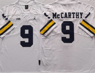 Michigan Wolverines #9 McCARTHY White Stitched Jersey