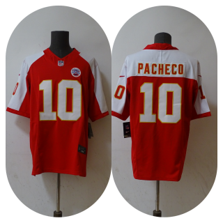 Kansas City Chiefs #10 Isiah Pacheco Red White 2023 F.U.S.E. Vapor Untouchable