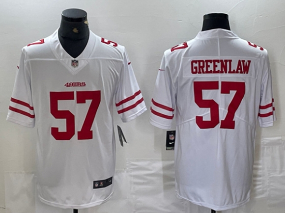 San Francisco 49ers #57 Dre Greenlaw White Vapor Untouchable Limited Football