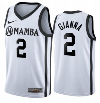 Los Angeles Lakers #2 Gianna Bryant“Mamba” White Stitched NBA Jersey