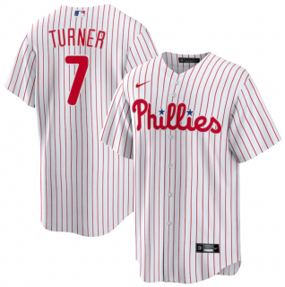 Youth Philadelphia Phillies #7 Trea Turner White Cool Base Stitched Baseball Jersey