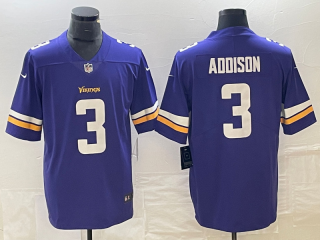 Minnesota Viking #3 Addison purple jersey