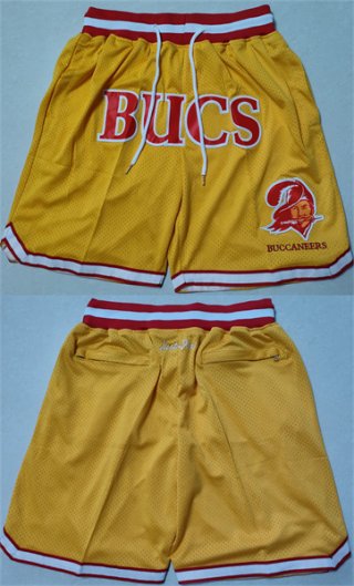 Tampa Bay Buccaneers Yellow Shorts