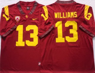 USC Trojans #13 Caleb Williams Red Stitched Jersey