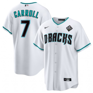 Arizona Diamondbacks #7 Corbin Carroll White 2023 World Series Cool Base Stitched