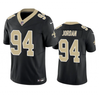New Orleans Saints #94 Cameron Jordan Black 2023 F.U.S.E. Vapor Untouchable