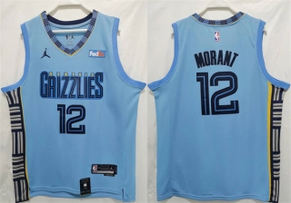 Memphis Grizzlies #12 Ja Morant Blue Stitched Jersey