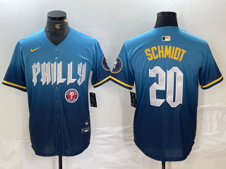 Philadelphia Phillies #20 city 2024 blue jersey 2